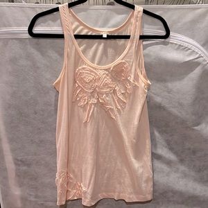 J Crew soft pink/peach tank top